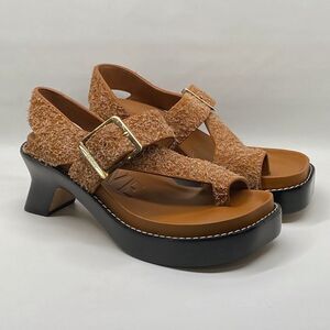 Loewe Ease heel suede sandal size 39